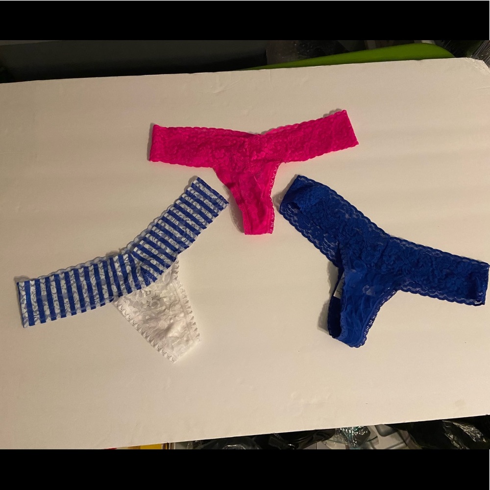 💕3 PAIRS OF LACE THONGS💕  NWOT